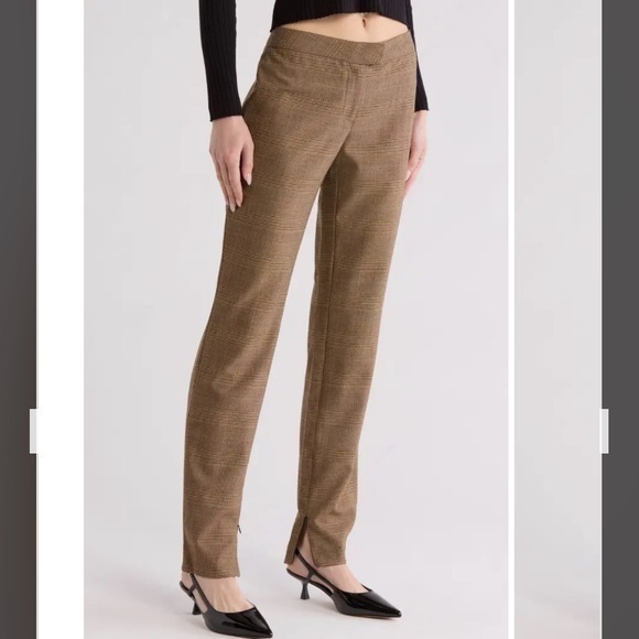 rag & bone Pants - rag & bone Rebecca Plaid Pants in Beige Size 2